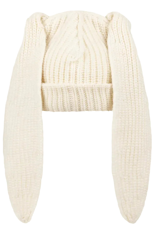 Chunky Rabbit Beanie - Ecru