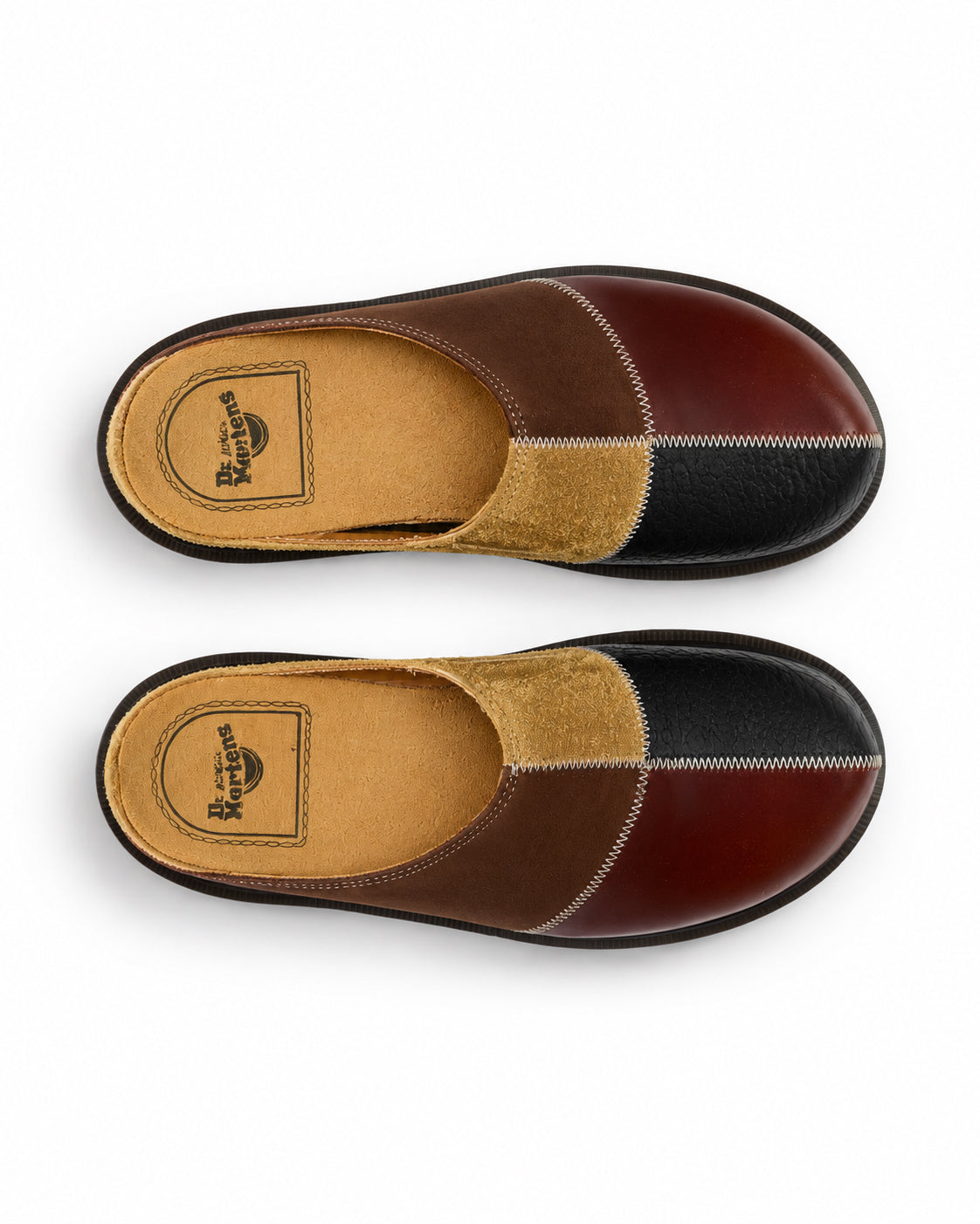 San Patchwork Mule - Butterscotch/Dark Brown