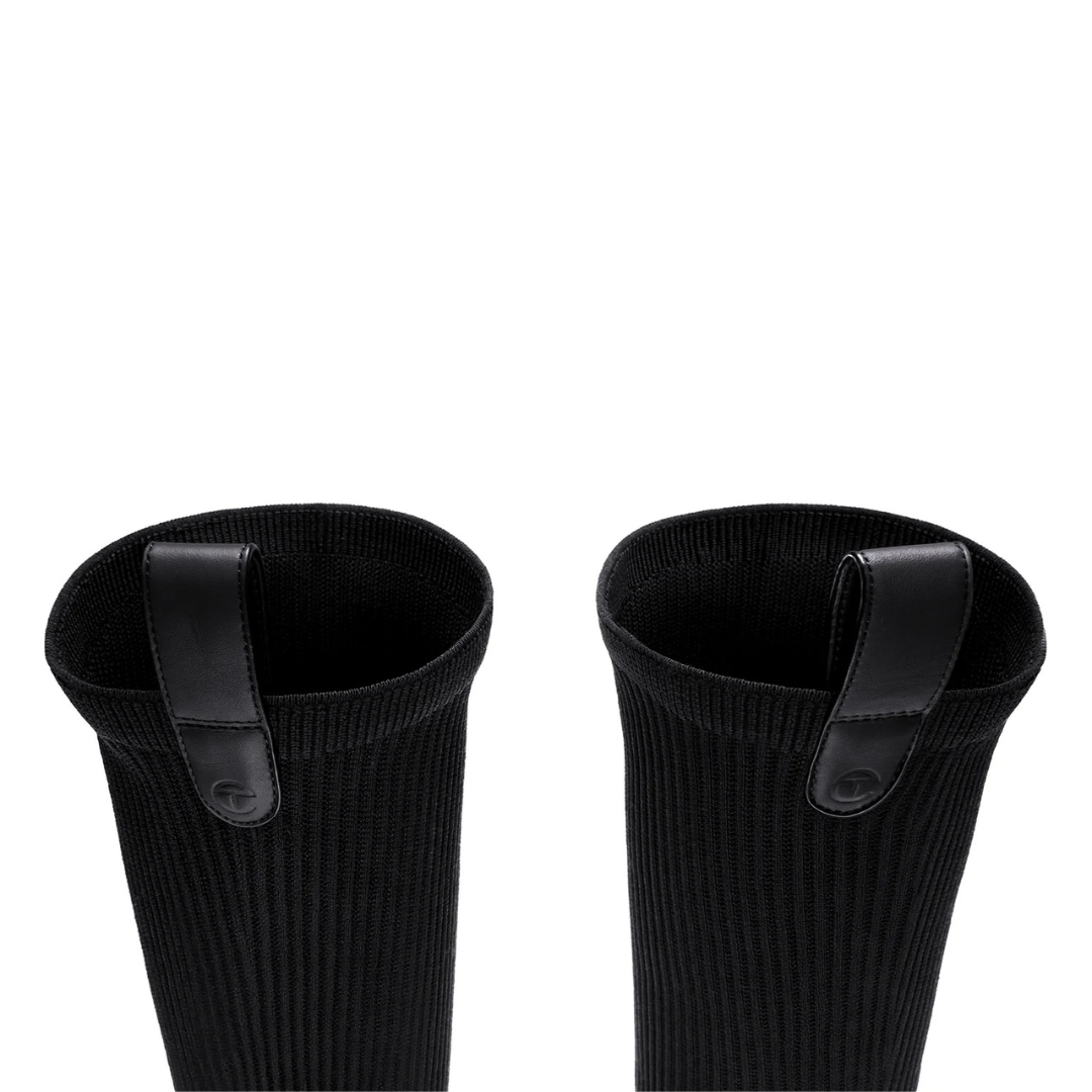 Tall knit Modular Boot - Black