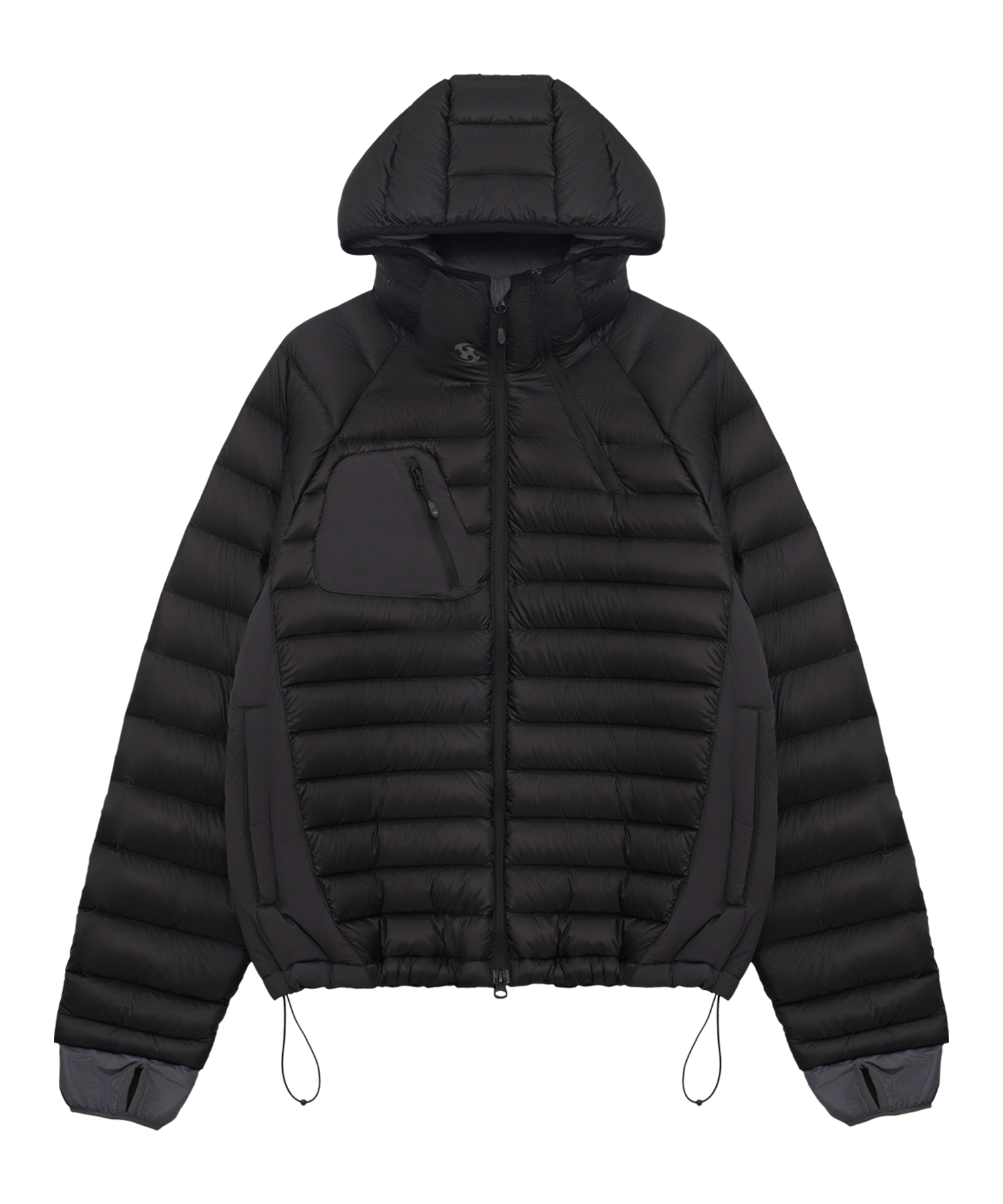 【Sansan Gear】 Paneled Puffer Jacket Black ユニセックス SANSAN GEAR】Paneled Puffer Jacket Black / 追跡付