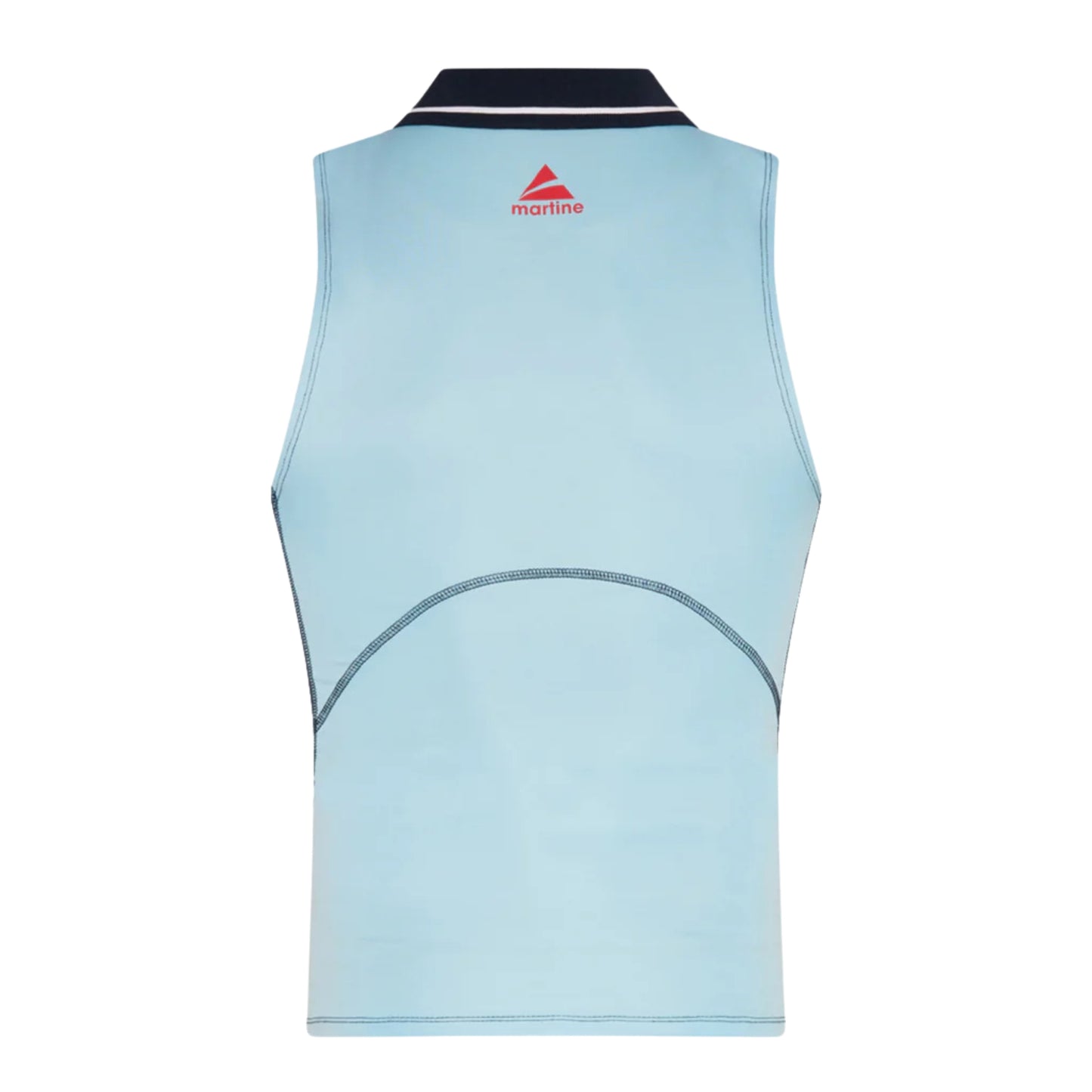 Shrunken Stretch Football Vest - Blue/Light Blue