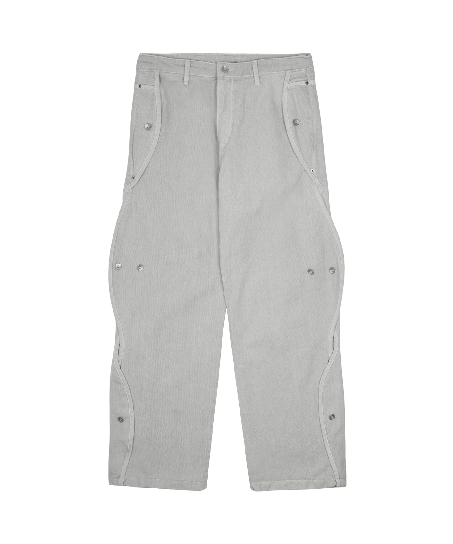 Cotton Wave Pants - Grey