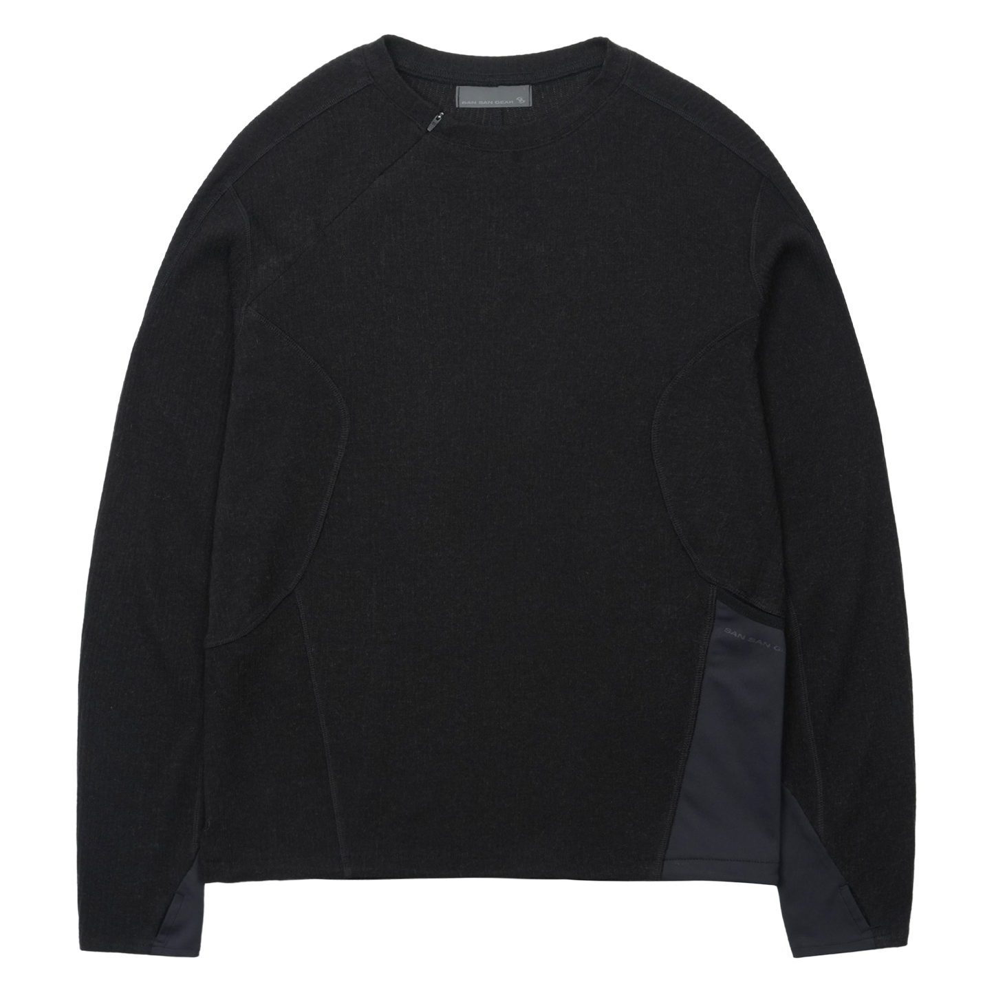 Ribbed Long Sleeves - Black