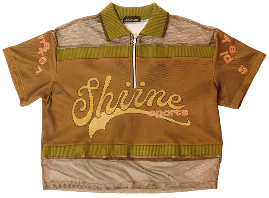 Double Layer Mesh Jersey - Green
