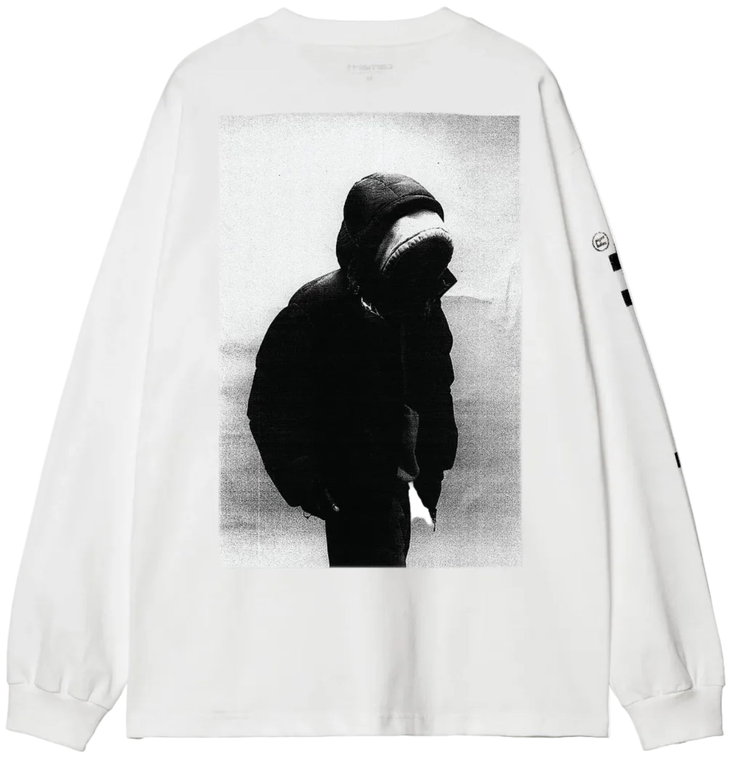 L/S Archive Script T-Shirt - White