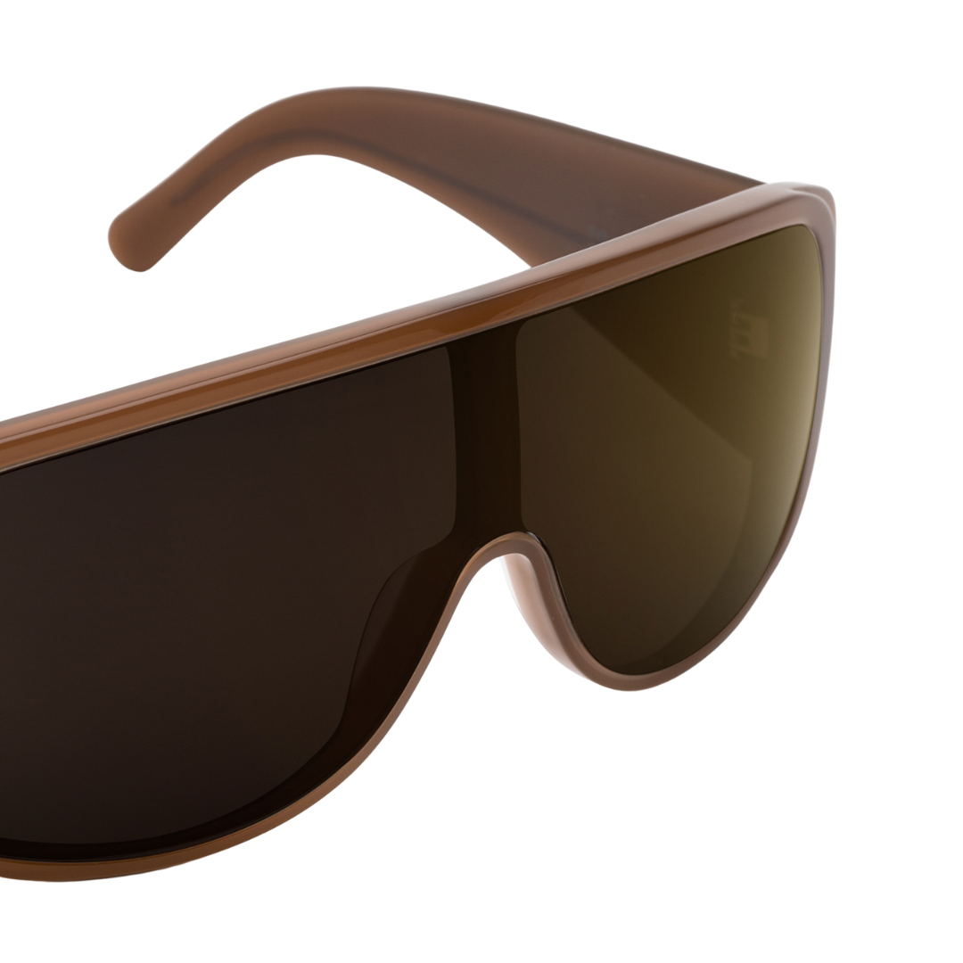 Shield Sunglasses Mask Brown