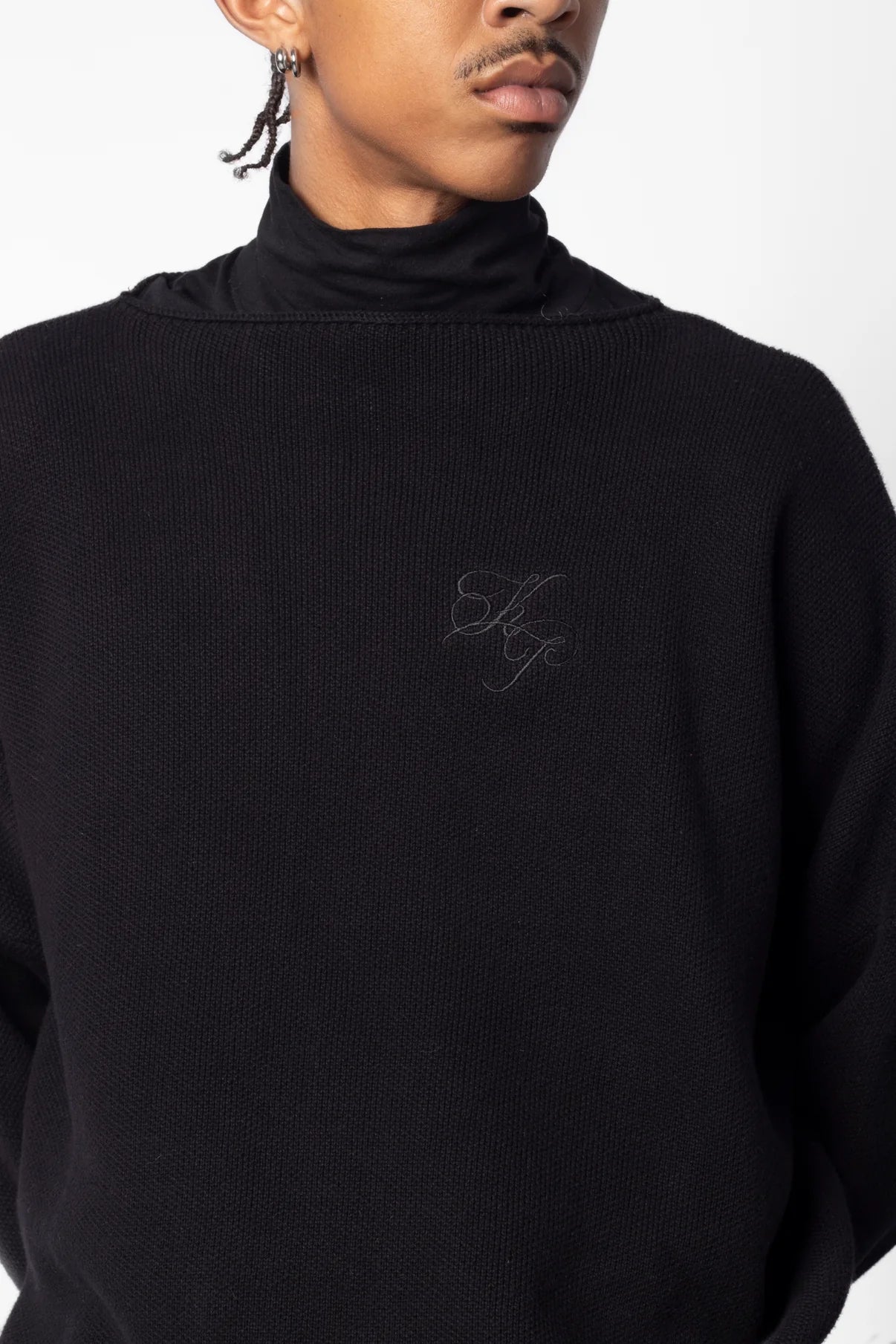 Boat Neck Sweater - Black