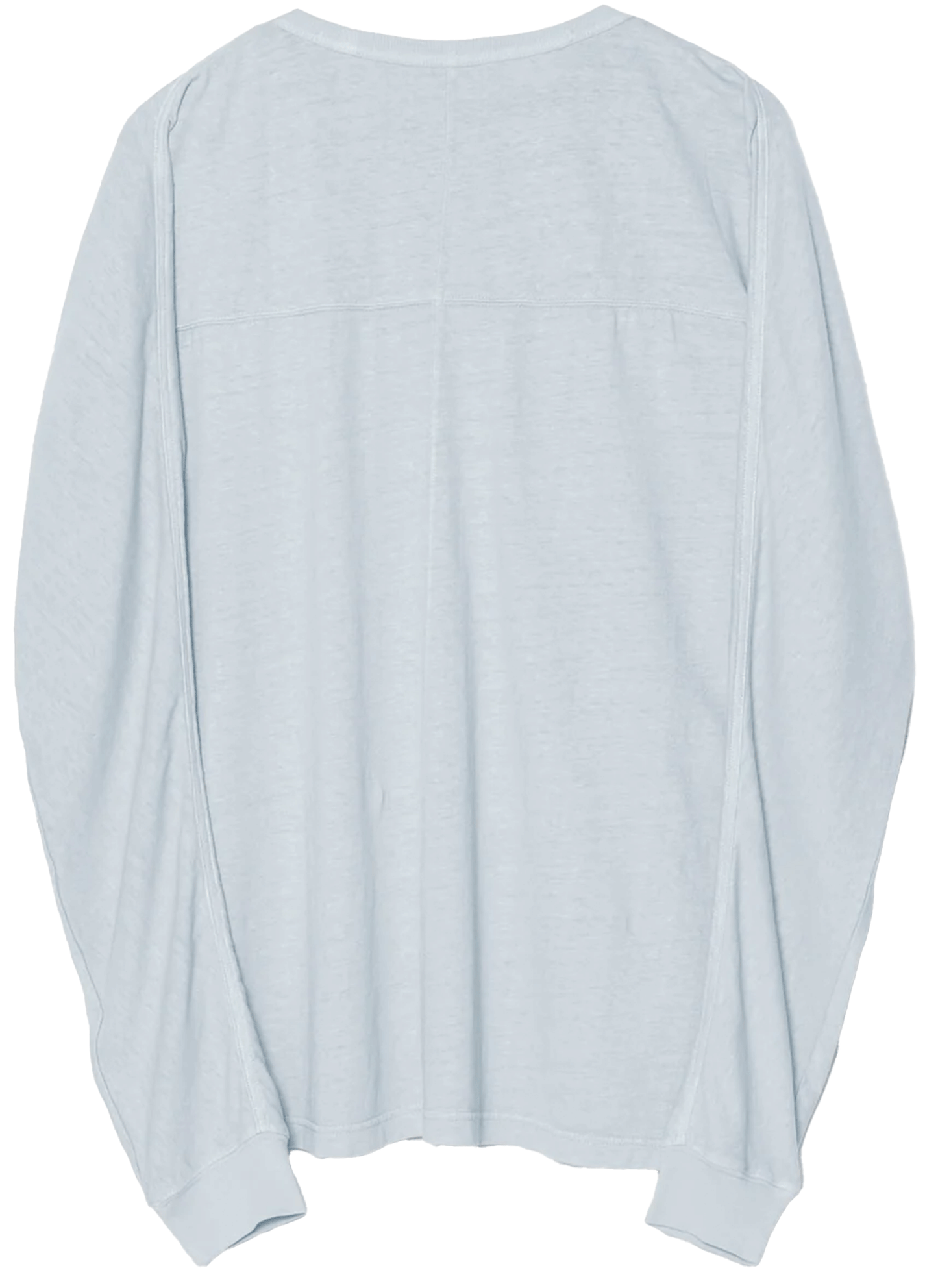 5245 Hemp Cross Loose L/S T-Shirt - Ice Blue
