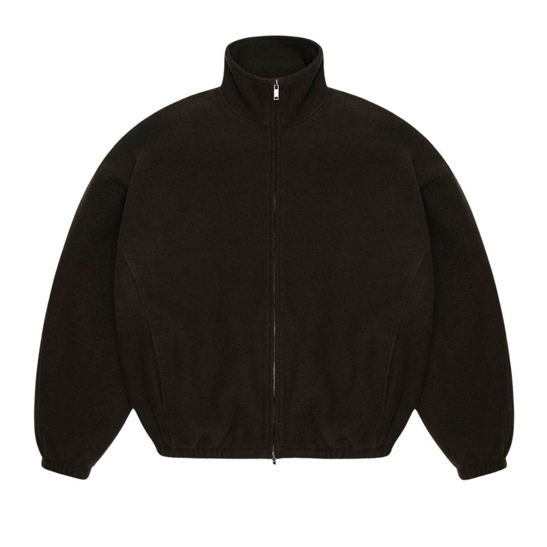 Fleece Zip Jacket - Bark
