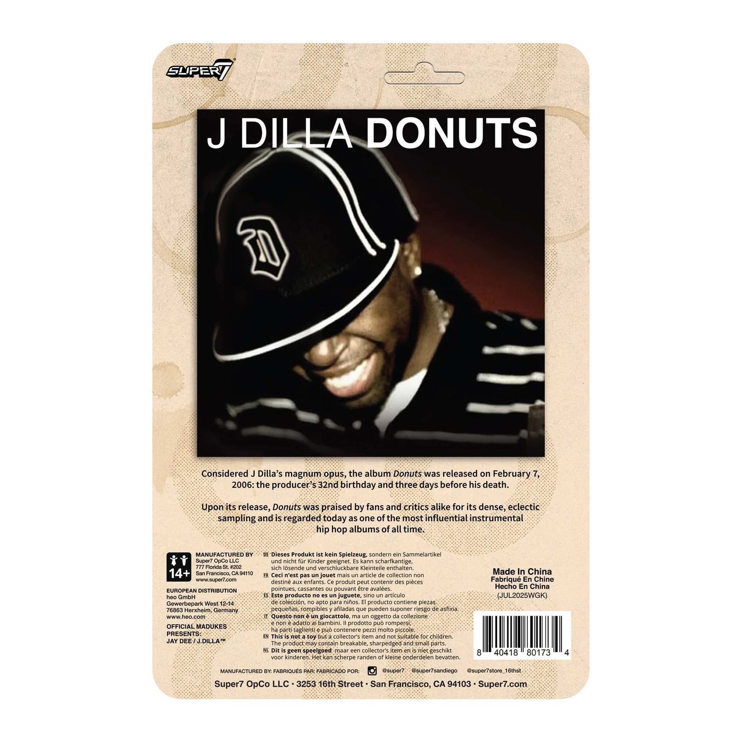 ReAction Figure - J Dilla (Donuts) Wave 02