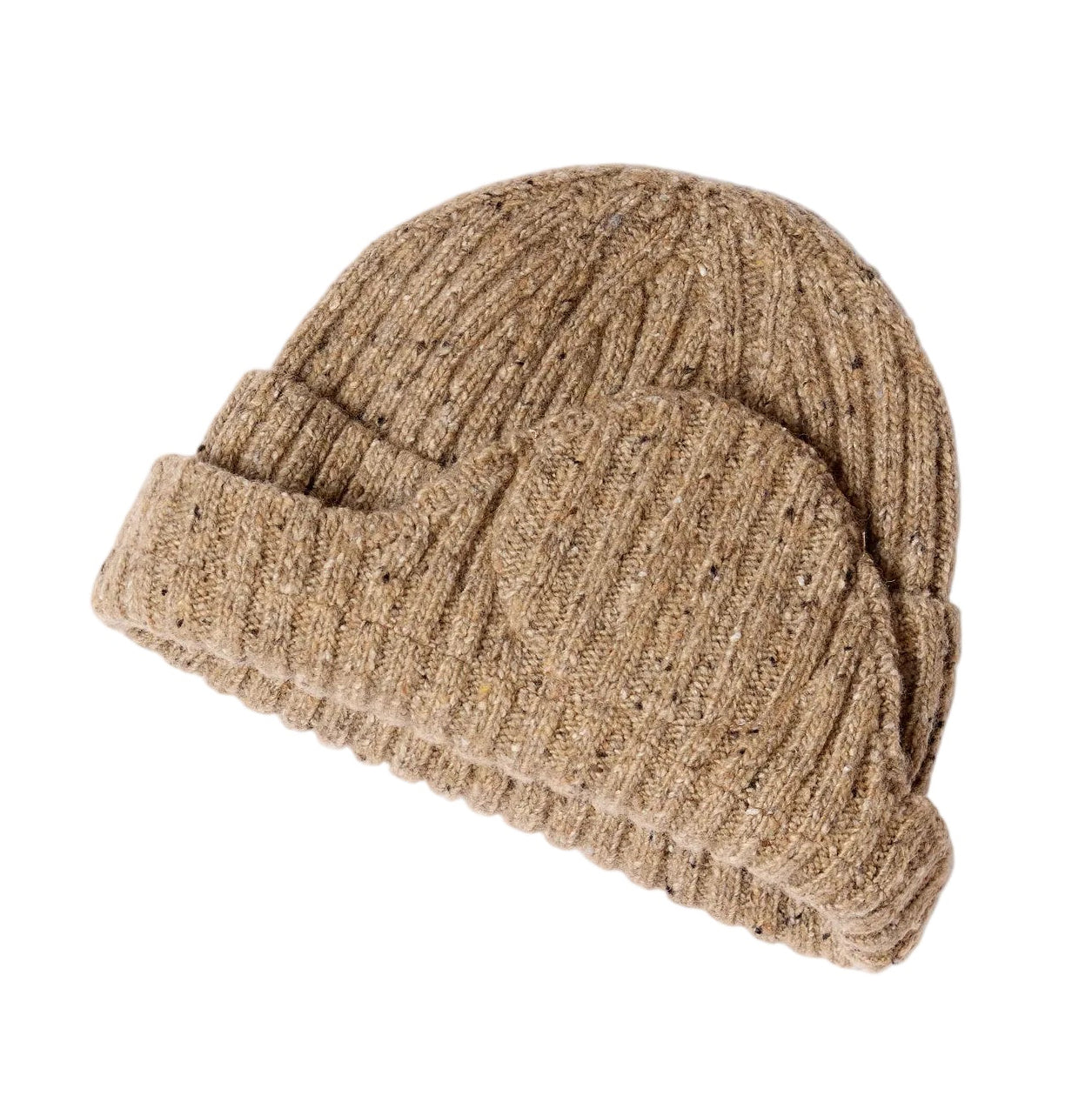 Flap Beanie - Speckled Beige