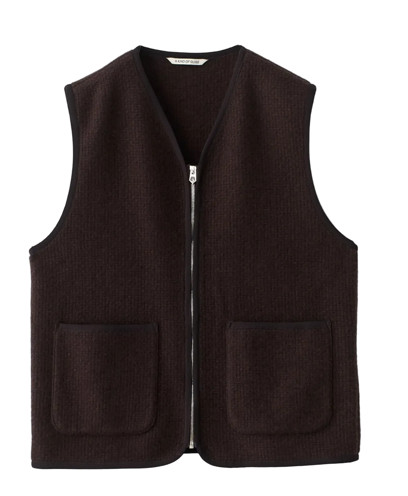 Valur Wool Vest - Mahogany Tiles