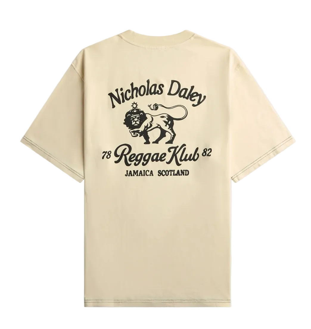 Lion Tee - Rice White