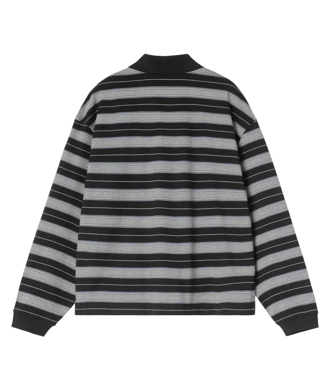 Women's L/S Bronson Polo - Bronson Stripe/Black