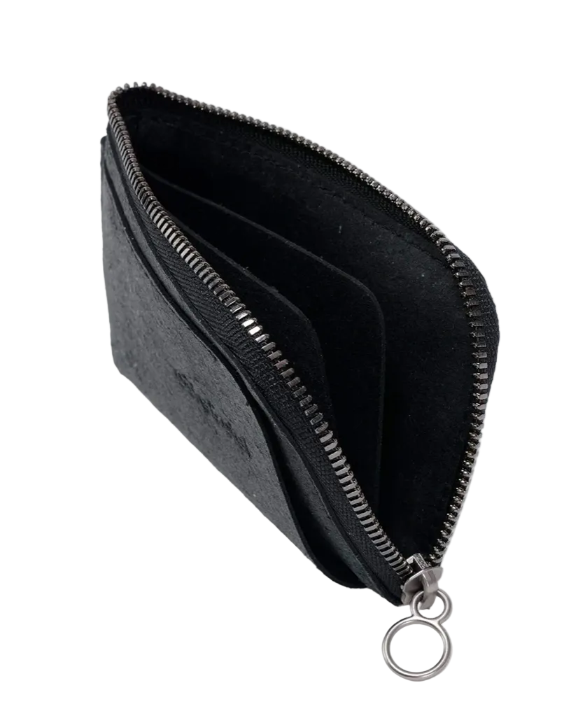 Zippered Wallet - Black