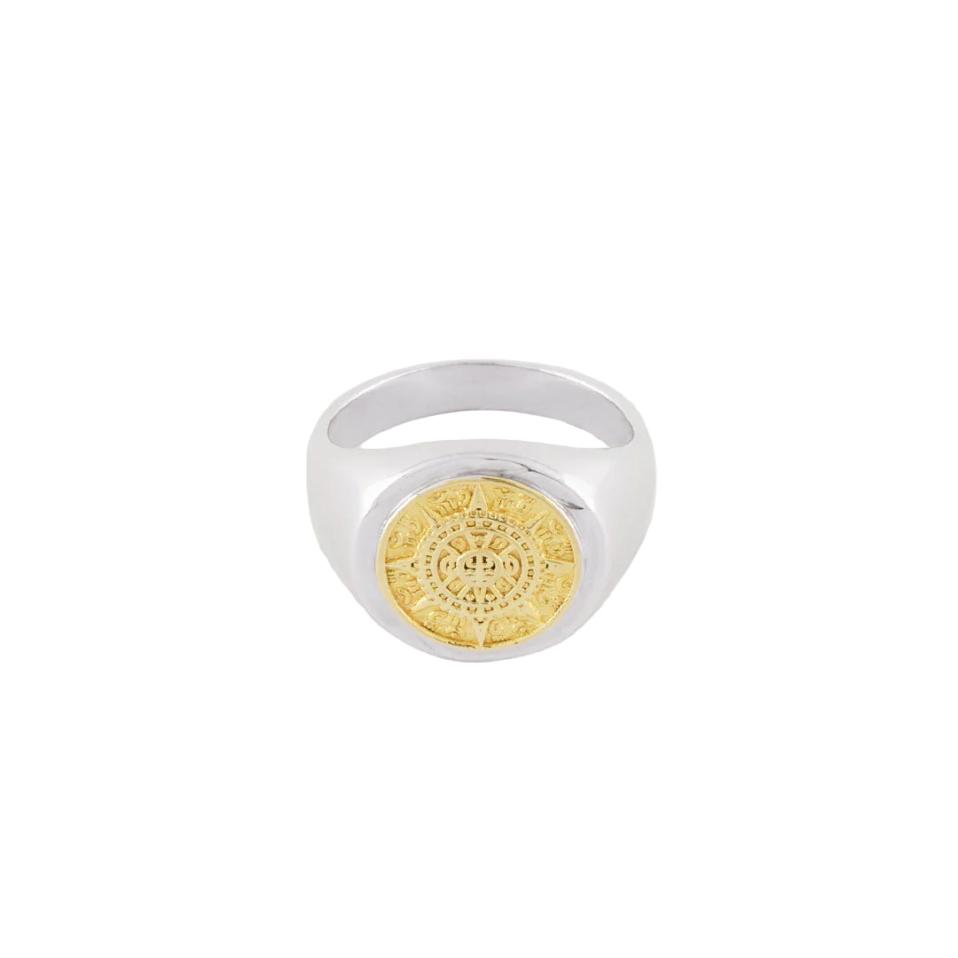 Silver Compass Ring