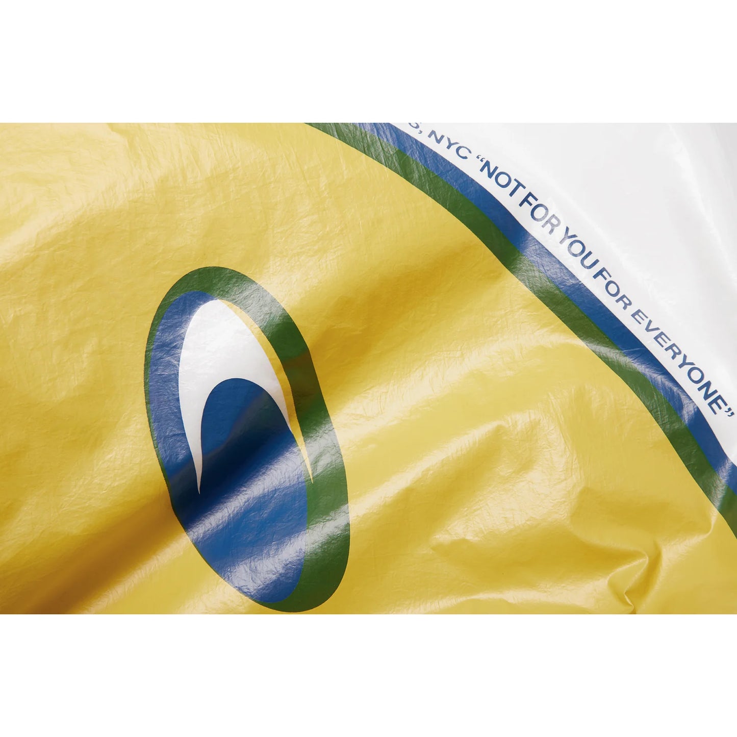 Medium Smiley Face Plastic Bag - White