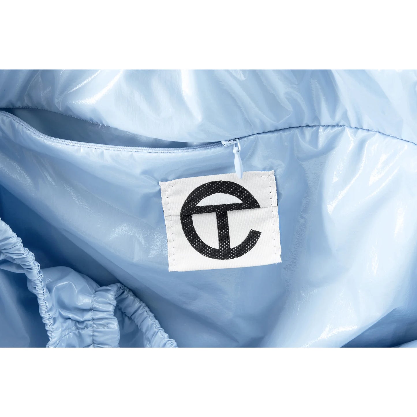 Medium Thank You Plastic Bag - Baby Blue