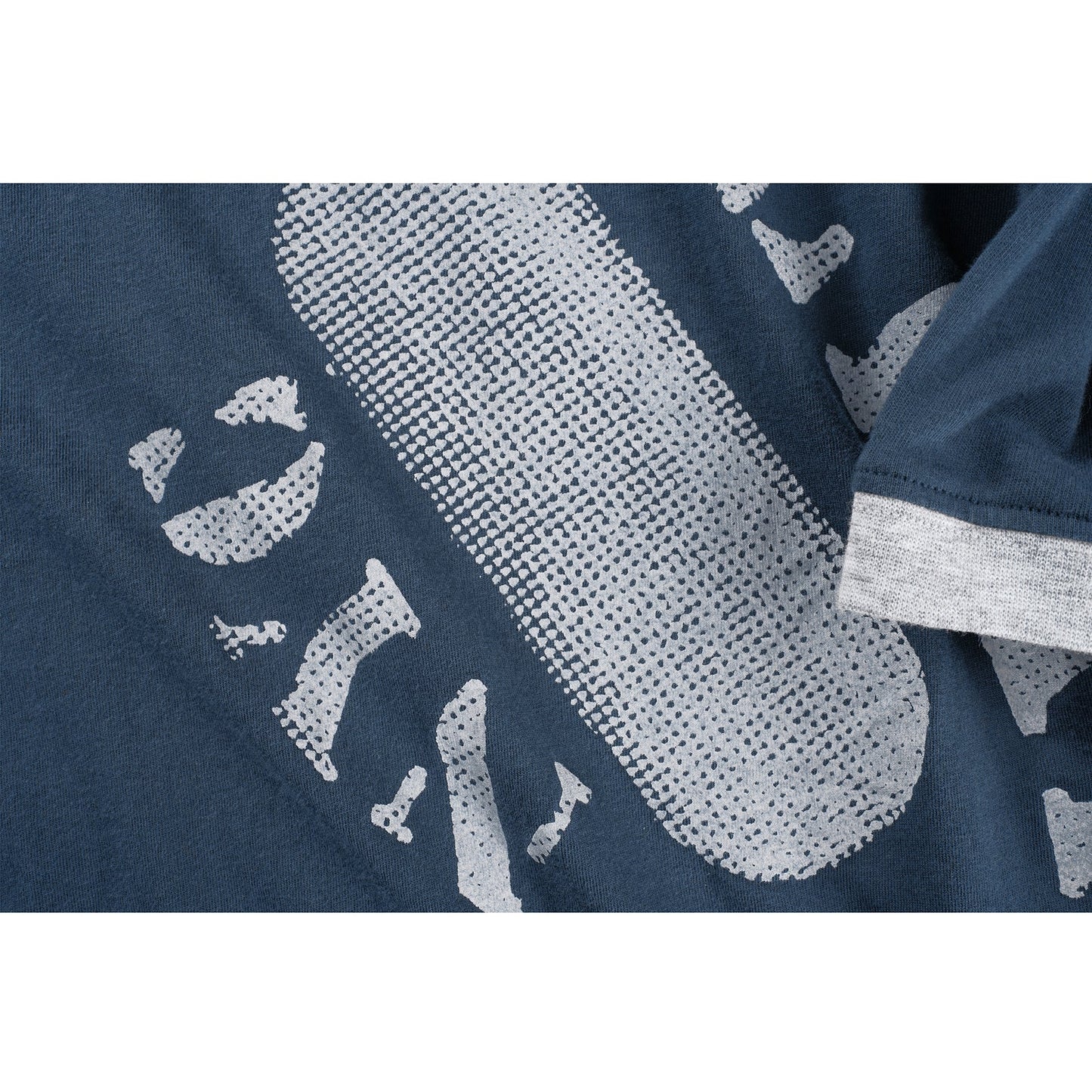 Telfar NYC Twisted Ringer T - Navy/Grey