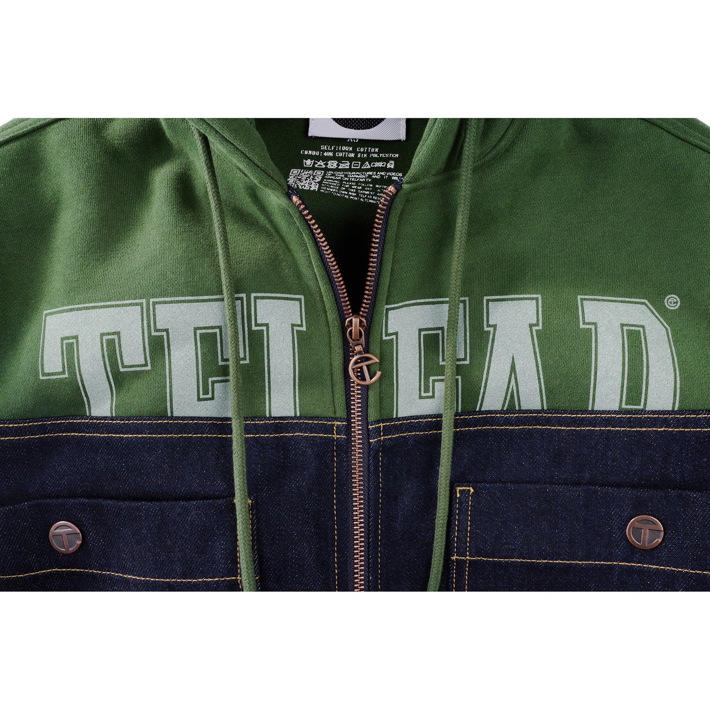 Sweat Jean Jacket - Blue/Drab