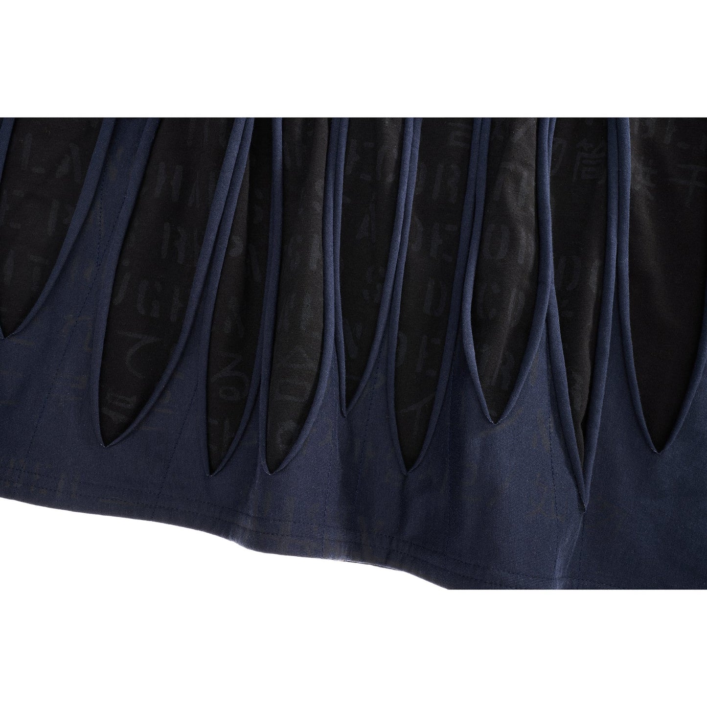 Woodgrain Maxi Skirt - Black