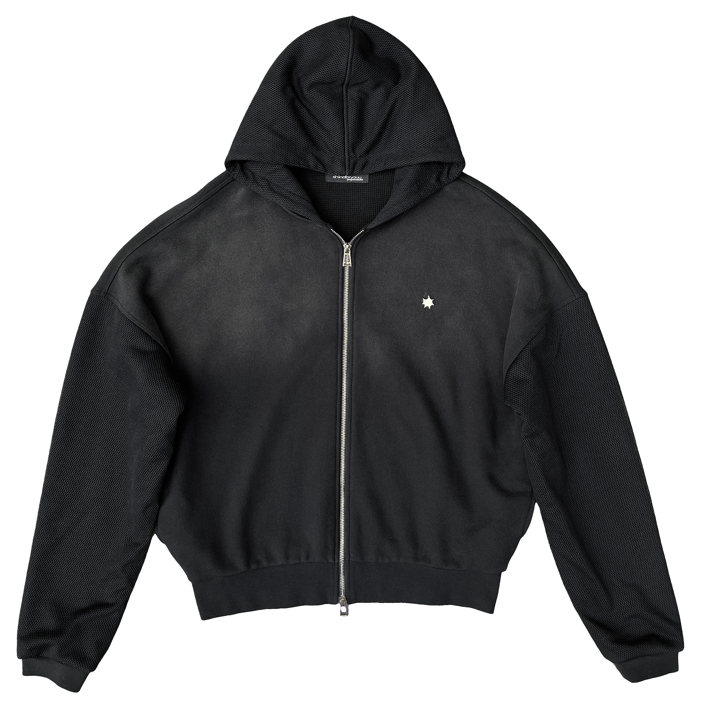 Double Platinum Full Zip Hoodie - Jet Black