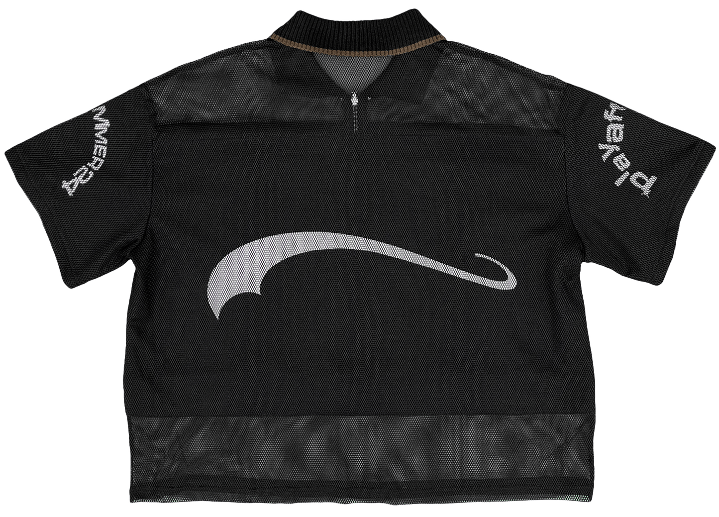 Double Layer Mesh Jersey - Black