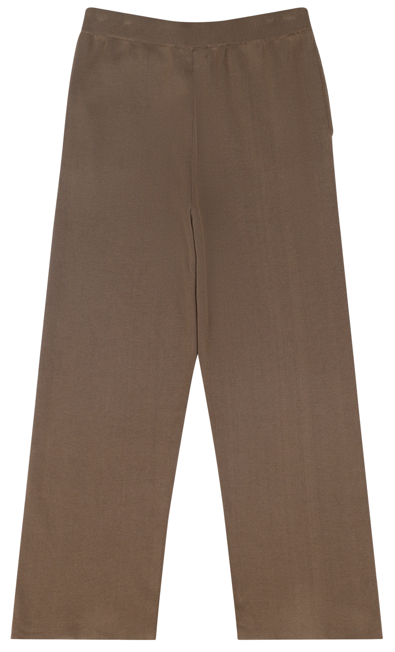 Straight Leg Knit Pant - Light Brown