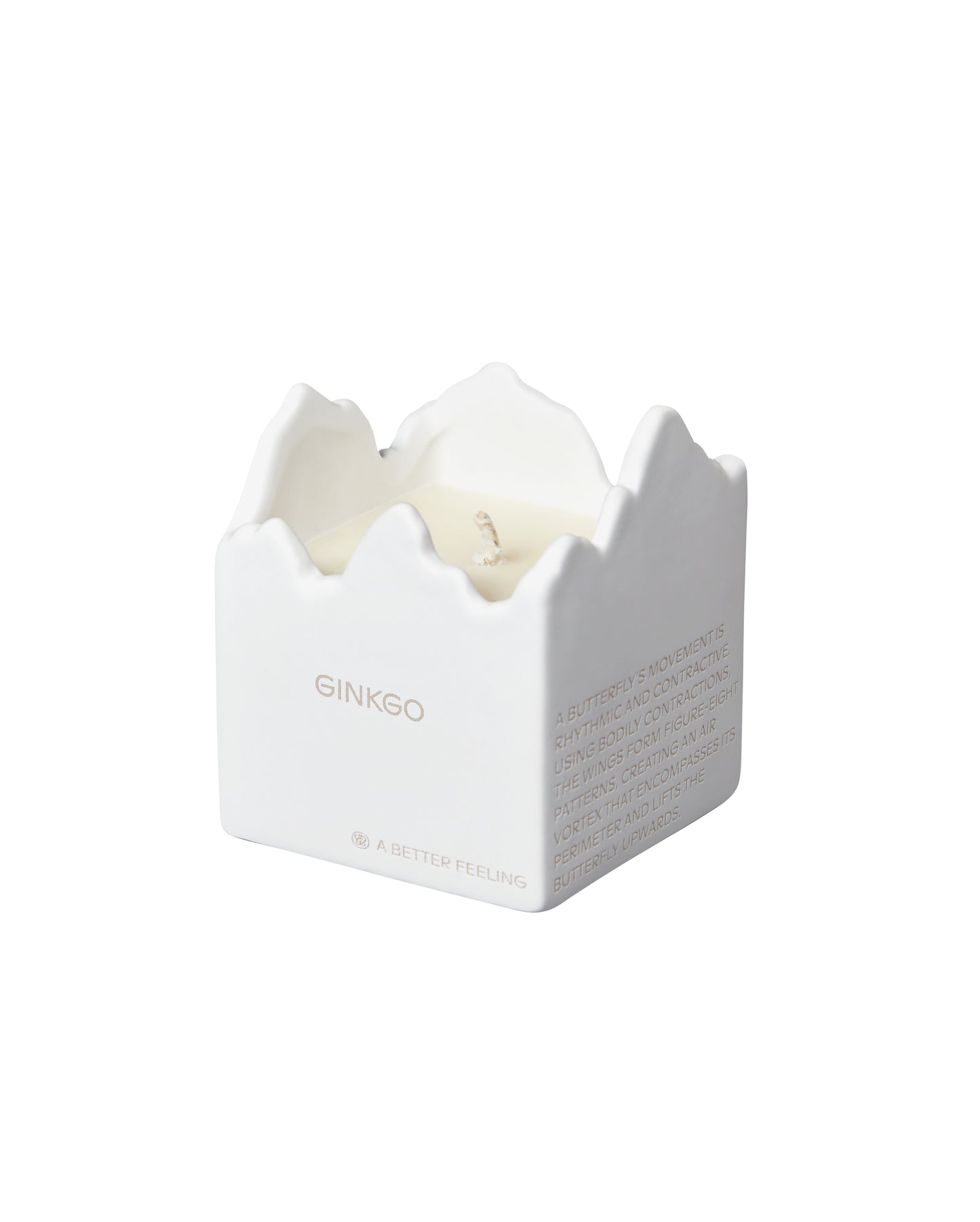 Ceramic Ginkgo Candle