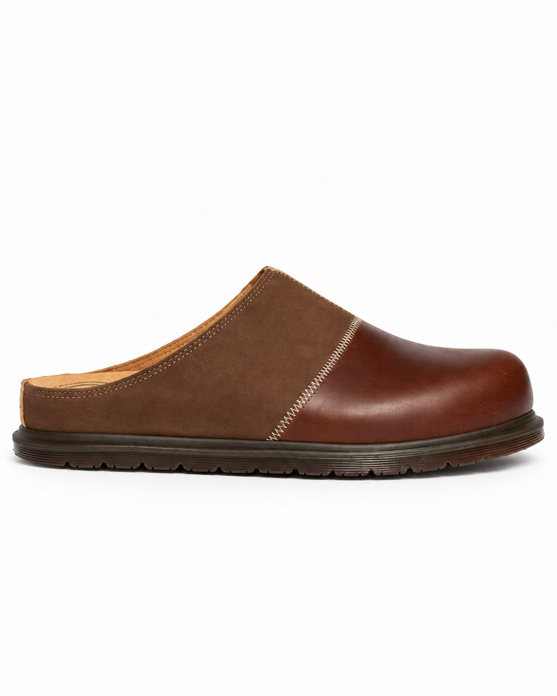 San Patchwork Mule - Butterscotch/Dark Brown
