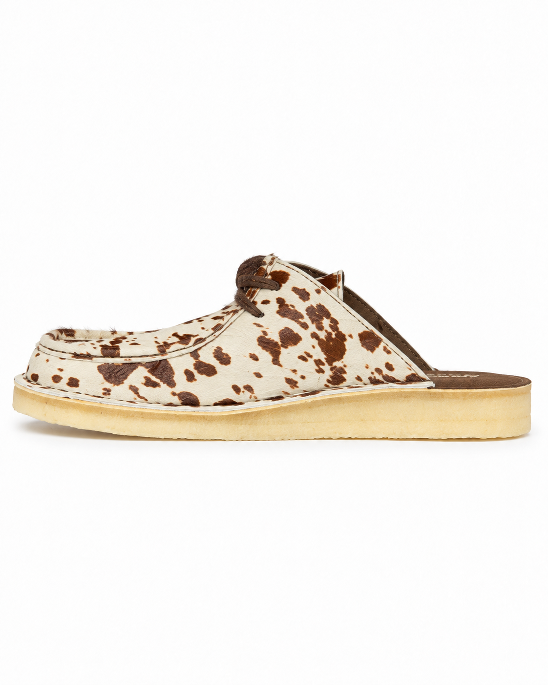 Desert Nomad Mule - Brown Cow Print