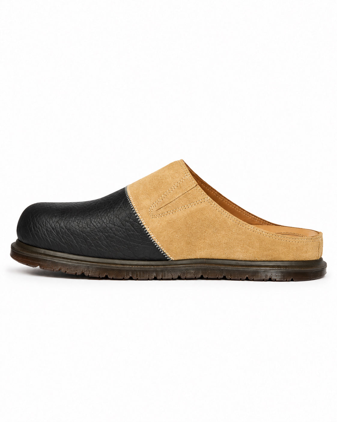San Patchwork Mule - Butterscotch/Dark Brown