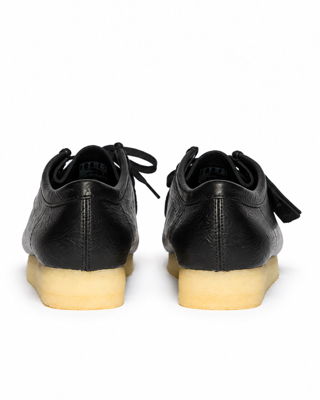 Wallabee - Black Leather Embossed