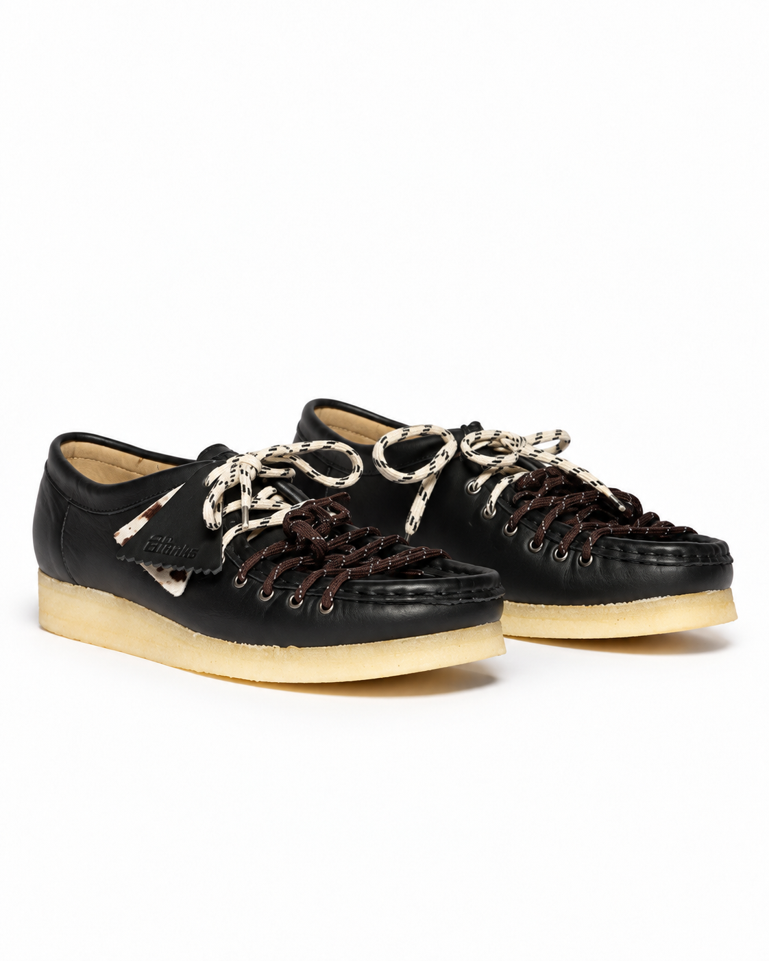 Wallabee Lace - Black Combi Leather