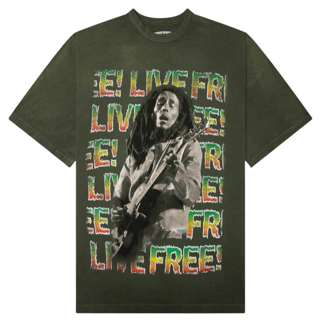 Irie Ringer Tee - Vintage Green