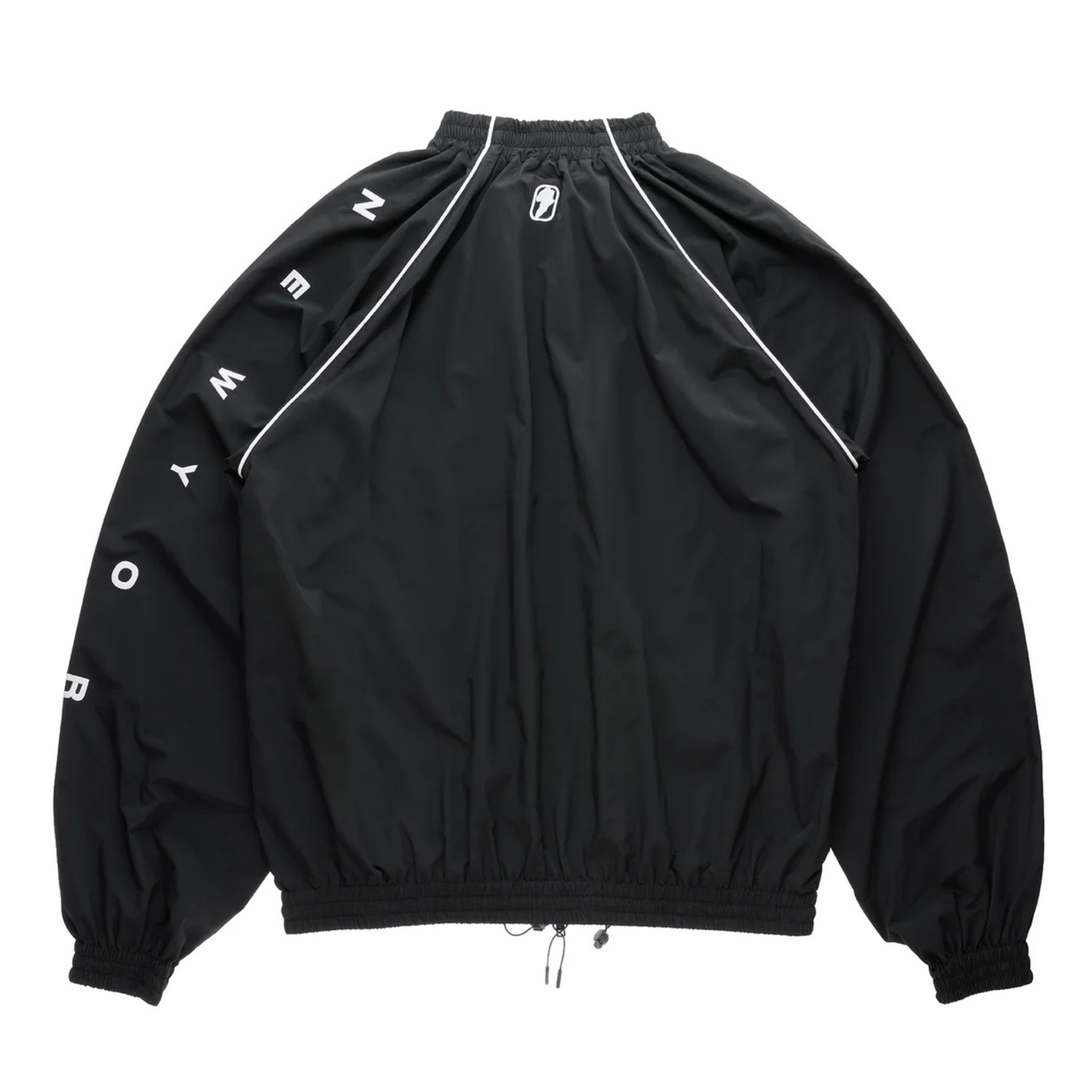 Upside Down Windbreaker Jacket - Black/Grey