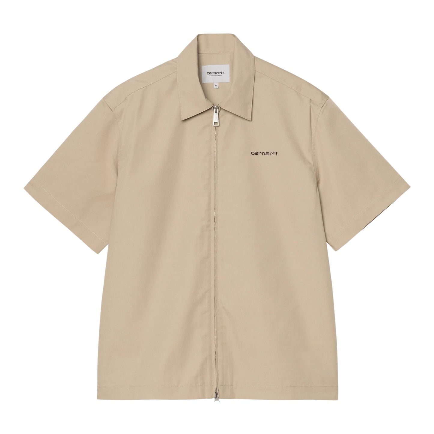 S/S Postal Zip Shirt - Iroko/Black