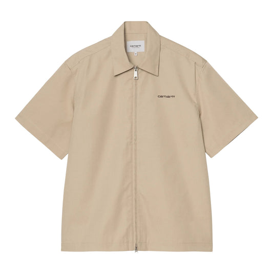S/S Postal Zip Shirt - Iroko/Black