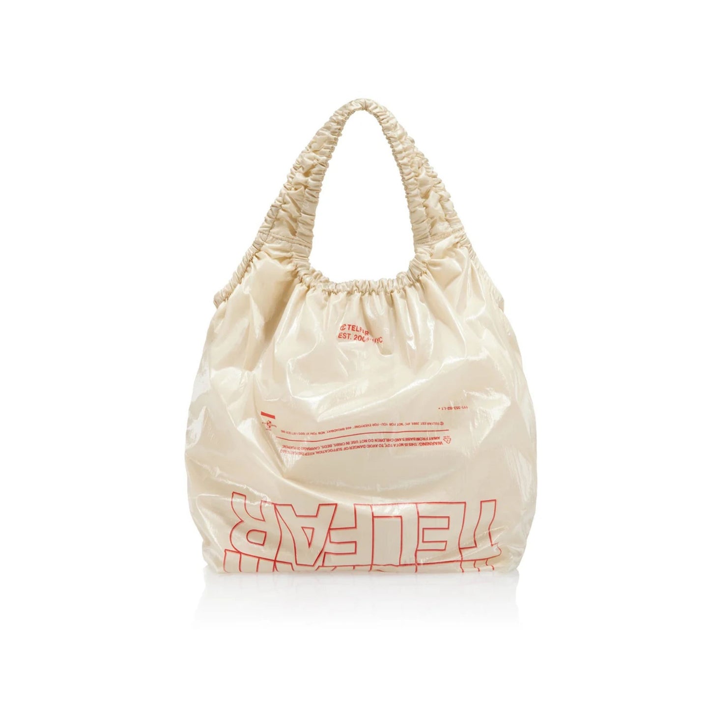 Medium Telfar Plastic Bag - Nude