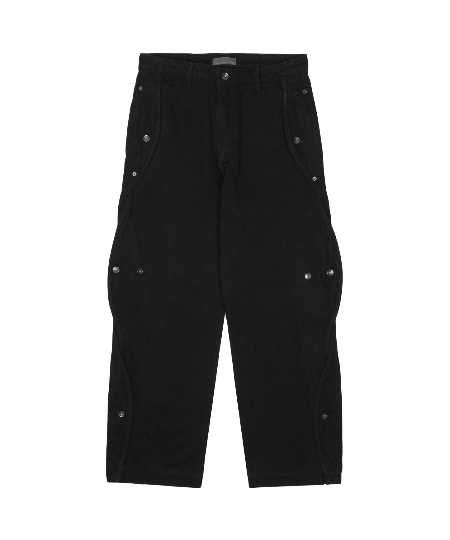 Cotton Wave Pants - Black