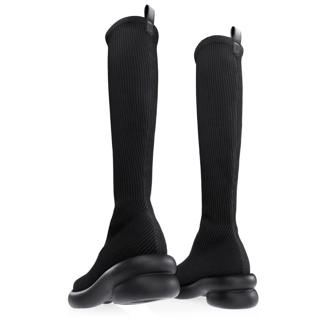 Tall knit Modular Boot - Black