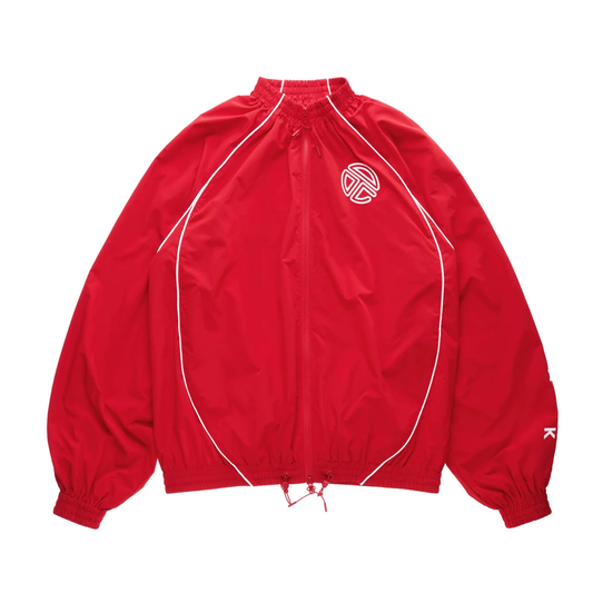 Upside Down Windbreaker Jacket - Red