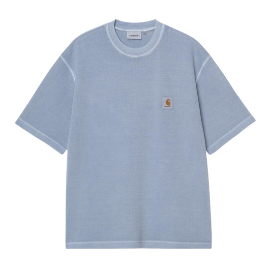 S/S Nelson Waffle T-Shirt - Gentle Blue