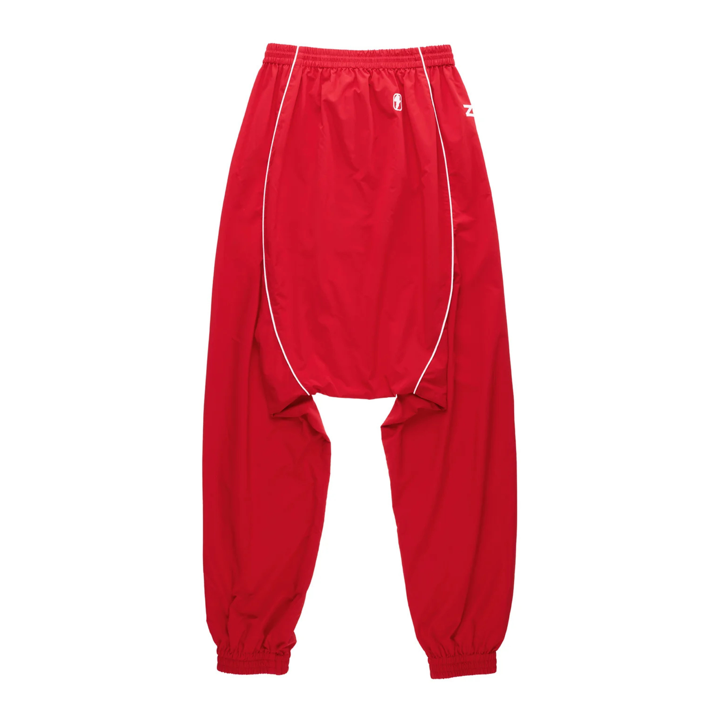 Upside Down Windbreaker Pant - Red