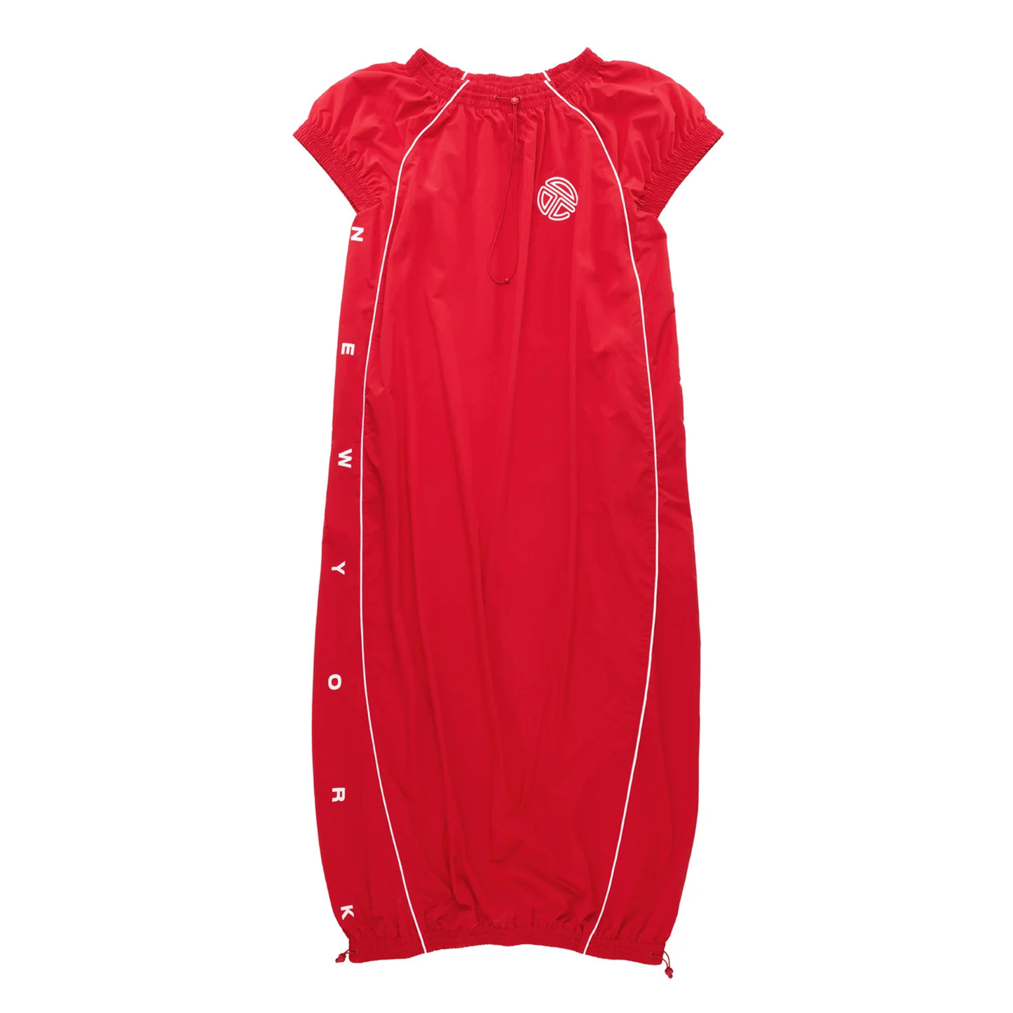 Upside Down Windbreaker Gown - Red
