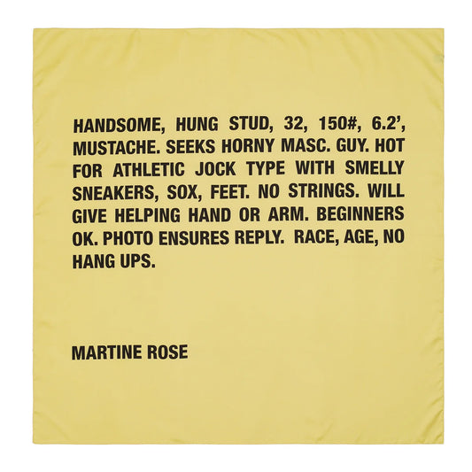 Classified Scarf 100x100 - yellow