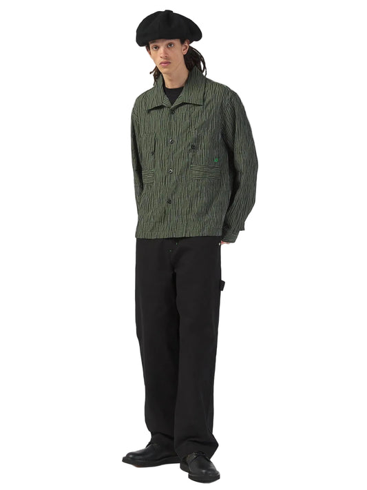 Tucked Dobby Stripe - Green