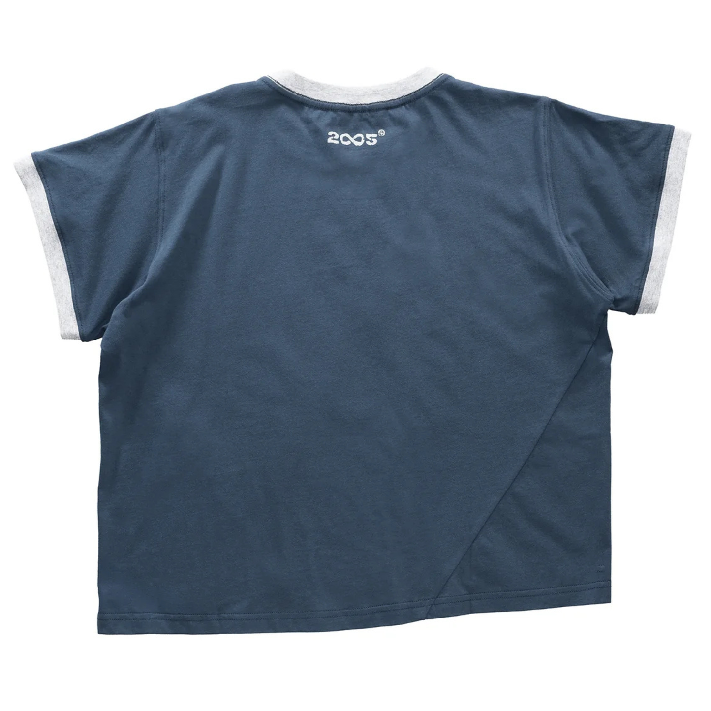 Telfar NYC Twisted Ringer T - Navy/Grey