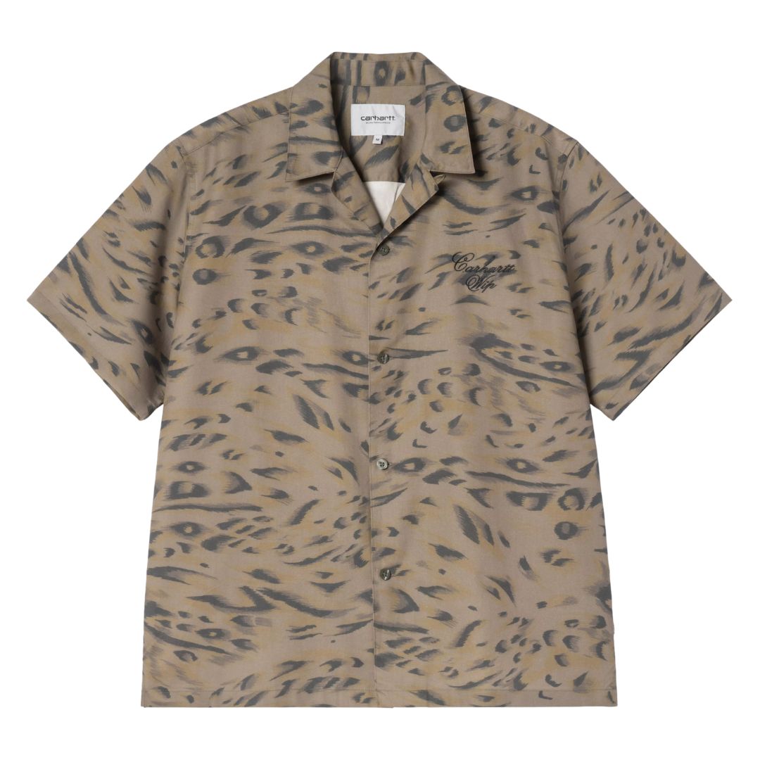 Short Sleeve Travon Shirt - Duck Feather/Cypress/Black