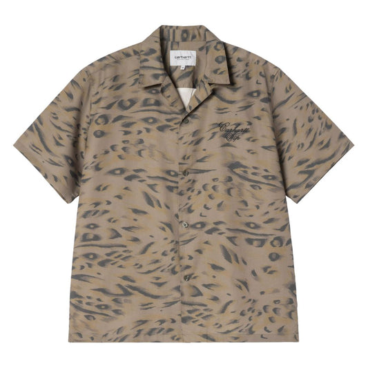 Short Sleeve Travon Shirt - Duck Feather/Cypress/Black